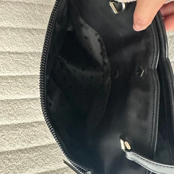 Kate Spade Black Textured Tote with Structured Design - Picture 9 of 10